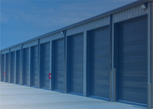 self storage facility, showing out door units